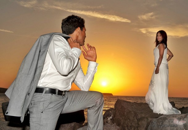 Γαμήλιο ταξίδι στη Σαντορίνη