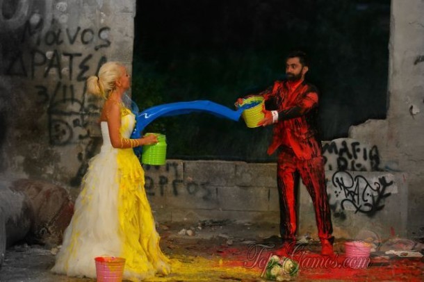 Ένας γάμος με πολύ χρώμα! | Αρετή & Αβραάμ