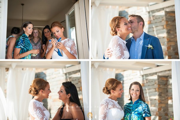 Γάμος στην Κέα σε λευκό και μπλε | Γεράσιμος & Κωνσταντίνα