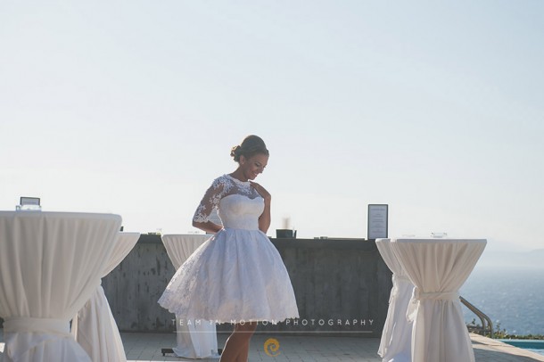 Γάμος στην Κέα σε λευκό και μπλε | Γεράσιμος & Κωνσταντίνα