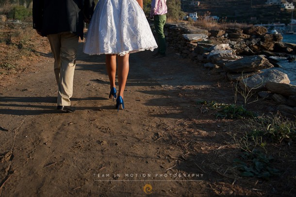 Γάμος στην Κέα σε λευκό και μπλε | Γεράσιμος & Κωνσταντίνα