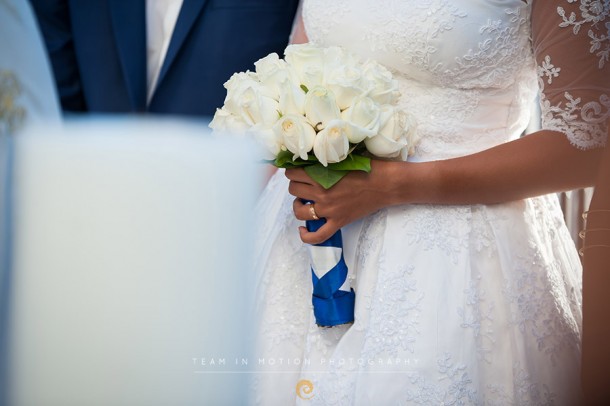 Γάμος στην Κέα σε λευκό και μπλε | Γεράσιμος & Κωνσταντίνα