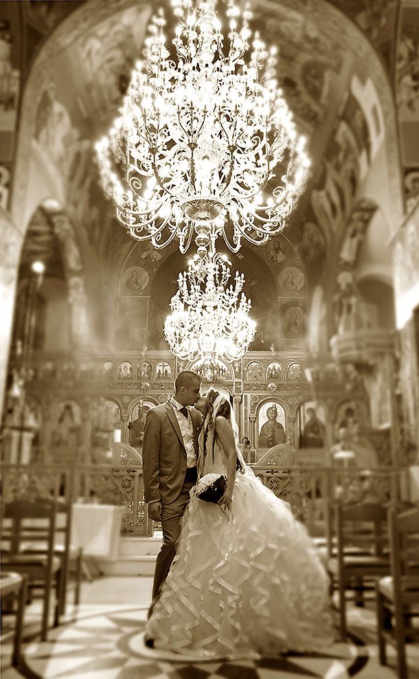 Γάμος με στολισμό λευκού και μέντας | Μαρίνα & Στέλιος