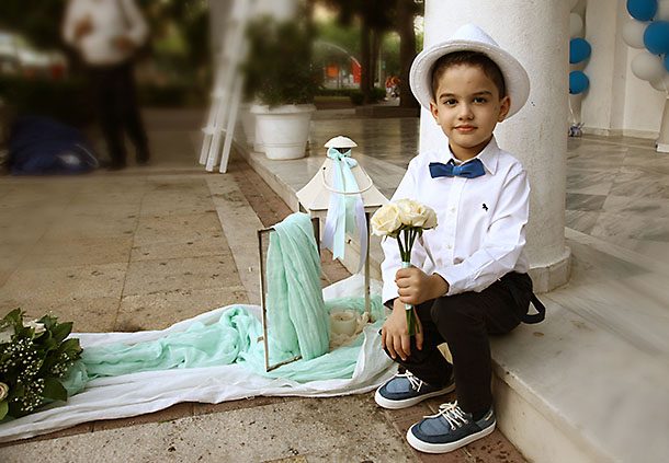 Γάμος με στολισμό λευκού και μέντας | Μαρίνα & Στέλιος