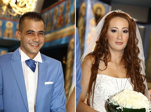 Γάμος με στολισμό λευκού και μέντας | Μαρίνα & Στέλιος