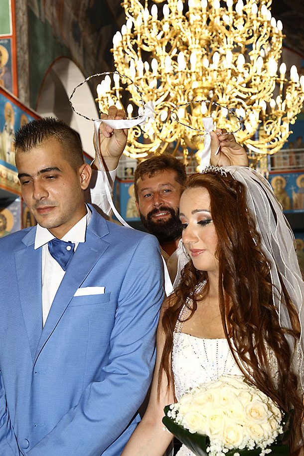 Γάμος με στολισμό λευκού και μέντας | Μαρίνα & Στέλιος