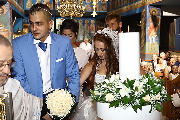 Γάμος με στολισμό λευκού και μέντας | Μαρίνα & Στέλιος