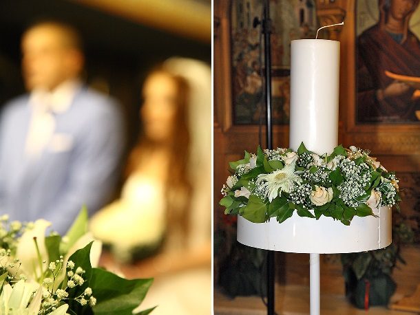 Γάμος με στολισμό λευκού και μέντας | Μαρίνα & Στέλιος