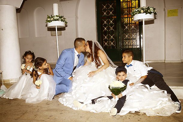 Γάμος με στολισμό λευκού και μέντας | Μαρίνα & Στέλιος