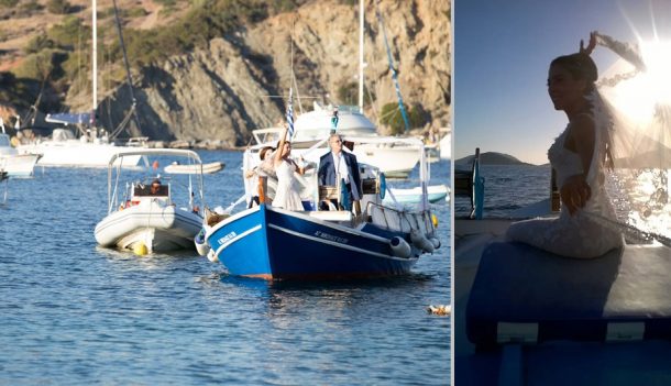 Γάμος στη θάλασσα από έρωτα κεραυνοβόλο! | Σεμίνα & Σπύρος